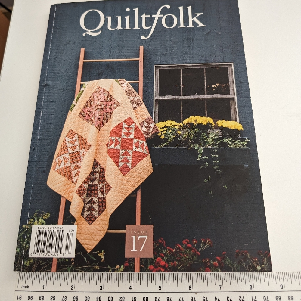Quiltfolk Issue 17 Quarterly Magazine Connecticut, 2020-  Ad Free